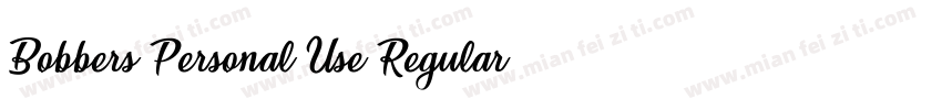 Bobbers Personal Use Regular字体转换